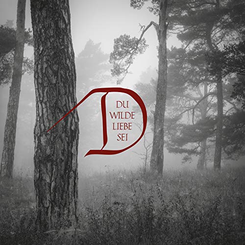 CD cover: misty forest with a large red letter "D".