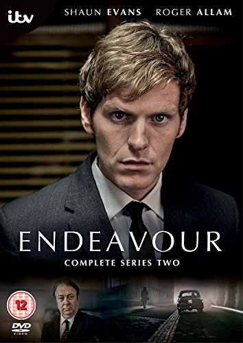 DVD cover for Endeavour Series 2 featuring Shaun Evans and Roger Allam.