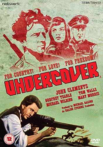 DVD cover for "Undercover" featuring a man aiming a gun, with red-toned images above.