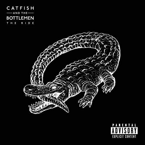 Black and white album cover featuring a sketched alligator illustration.