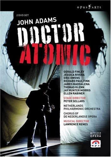 DVD cover for John Adams’ “Doctor Atomic” opera, featuring a silhouetted man.