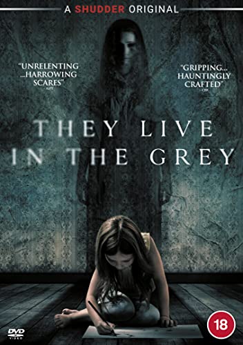 DVD cover for "They Live In The Grey" with a girl and ghostly figure.