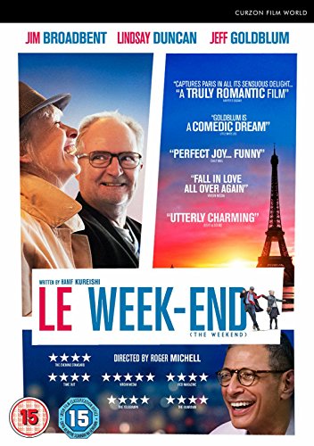 DVD cover for “Le Week-end” featuring two men and the Eiffel Tower.