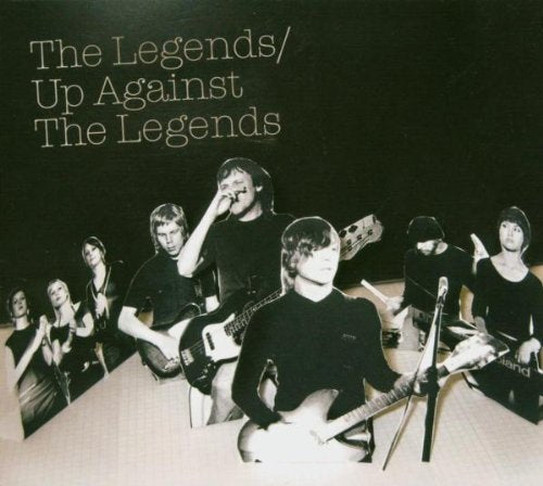 Black and white CD cover featuring a band performing with instruments.