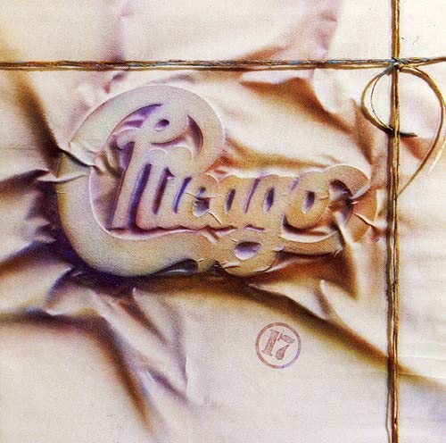Album cover with "Chicago" in 3D letters on draped fabric and number 17.
