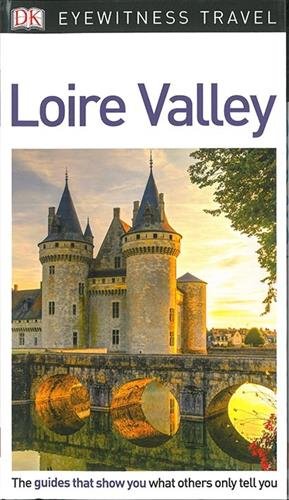 "Travel guide cover featuring a castle with towers and moat, titled 'Loire Valley'."