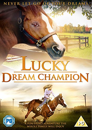 DVD cover for "Lucky - Dream Champion" featuring a girl on horseback.