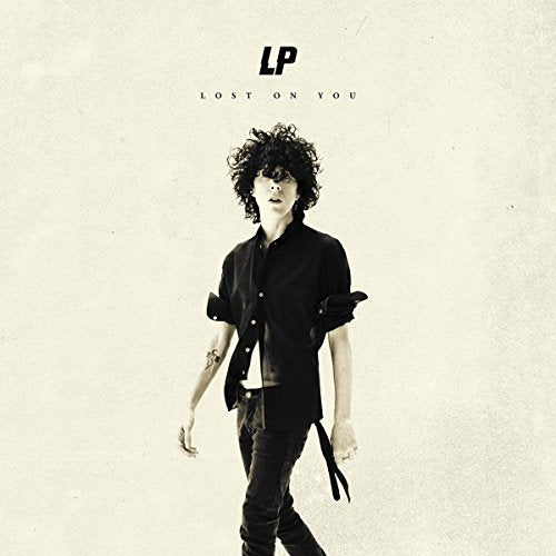 Album cover for LP’s “Lost On You” featuring a portrait of the artist.