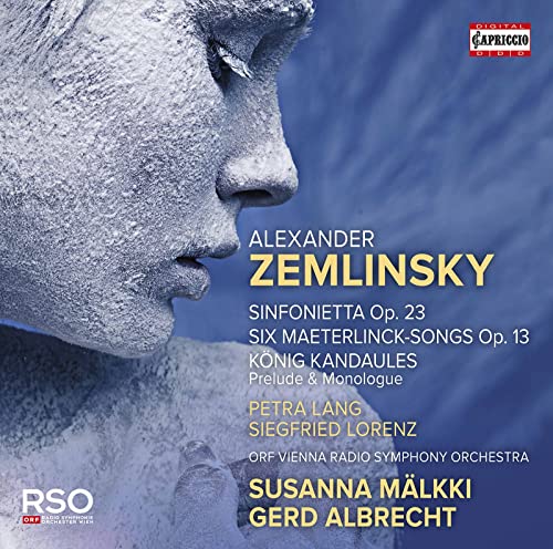 CD cover for Alexander Zemlinsky’s Sinfonietta featuring Petra Lang and Susanna Malkki.