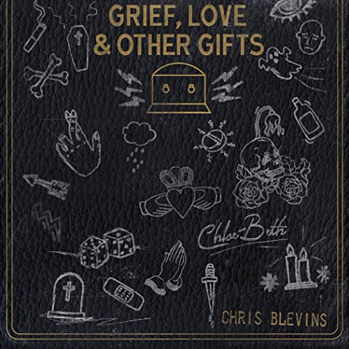 CD cover: dark background with sketched symbols, a heart, and artist names.