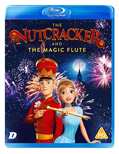 Blu-ray cover for "The Nutcracker And Magic Flute" featuring characters and fireworks.