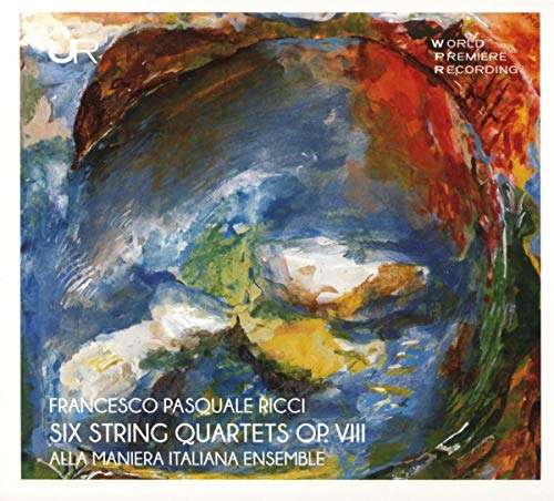 CD album cover with abstract painting and white text on a colorful background.