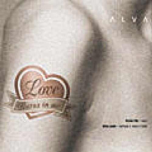 CD cover for Alva’s “Love Burns In Me” featuring a heart graphic.