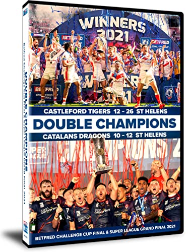 DVD cover for 2021 rugby league finals: Castleford Tigers vs St Helens.