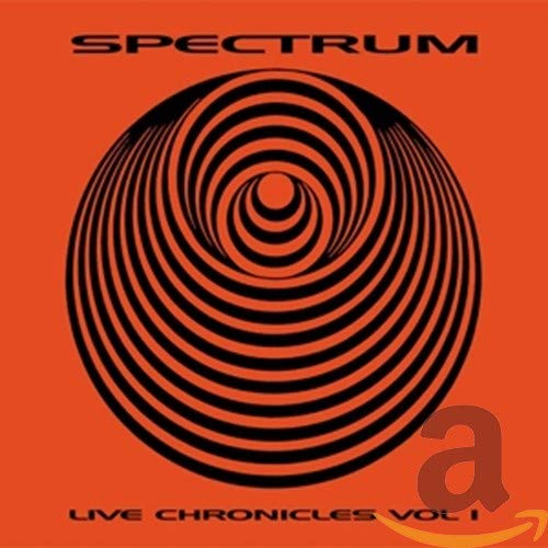 CD cover for "Spectrum - Live Chronicles Volume 1" with spiral design.