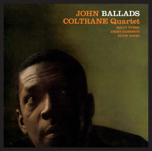 John Coltraneās āBalladsā vinyl album cover with a portrait of Coltrane.