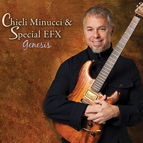 CD cover featuring a man with a guitar, titled “Genesis”.