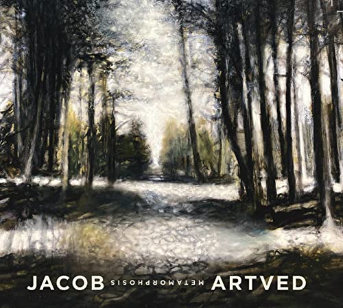 CD cover: Abstract painting of a snowy forest with artist’s name.