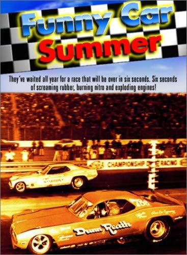 DVD cover for "Funny Car Summer" featuring drag racing cars.