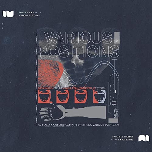 CD cover for "Silver Walks - Various Positions" with abstract imagery.