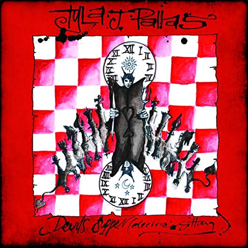 CD cover art: dark figure with rats, checkered background, and clock.