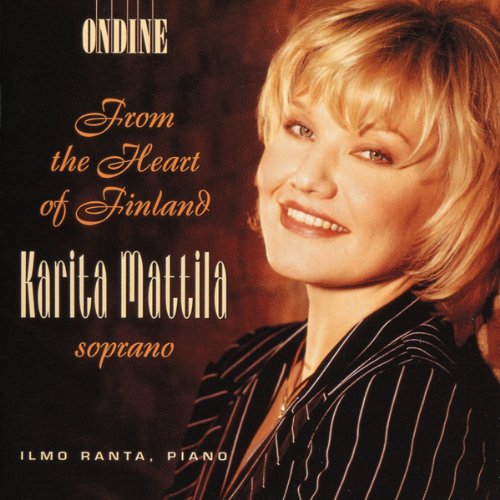 CD cover featuring a blonde woman in a black striped shirt, smiling.