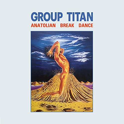 "CD cover art featuring a dancer on a sandy mound against a cloudy sky."