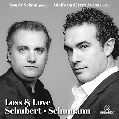 CD cover featuring portraits of two men, Adolfo Gutierrez and Josu Solaun.