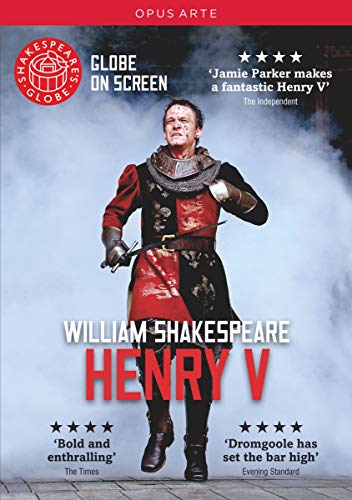 DVD cover for Shakespeare’s Henry V, featuring an actor in costume.