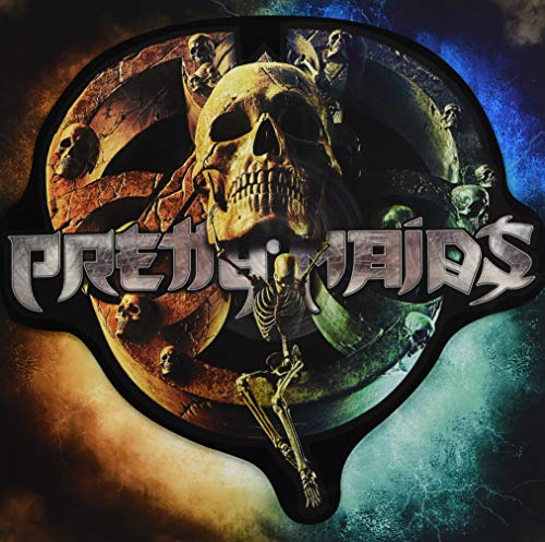 Pretty Maids album cover: skull, skeletons, and swirling dark imagery.