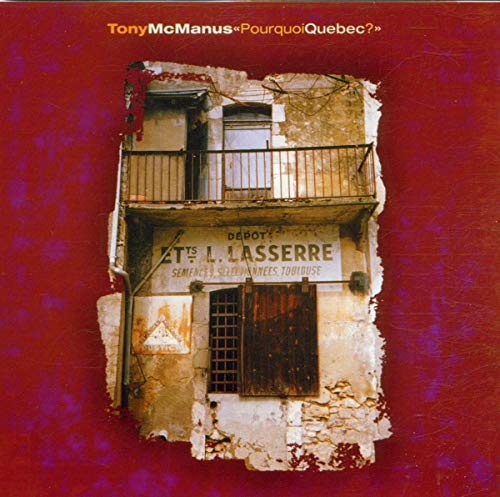 CD cover: weathered building facade with a red background.