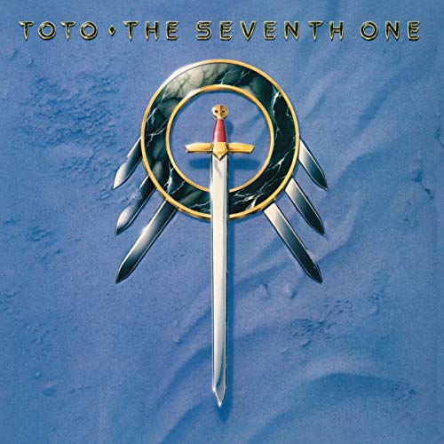 Album cover for Toto’s “The Seventh One” featuring a sword and circle.
