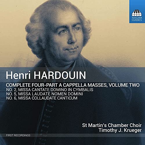 CD cover featuring a portrait of composer Henri Hardouin and text details.