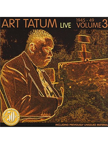 "CD cover featuring Art Tatum playing piano, with title and dates."