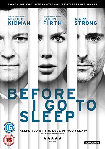 DVD cover for Before I Go To Sleep featuring Nicole Kidman, Colin Firth, Mark Strong.