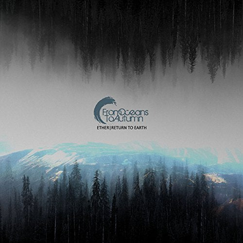 A misty forest landscape with a logo and text "Ether / Return to Earth".