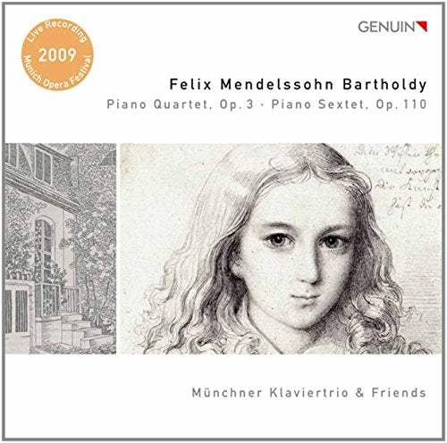 CD cover for Mendelssohn piano quartet and sextet recordings.