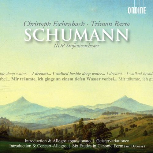 "CD cover featuring a serene landscape with mountains and text describing the music content."