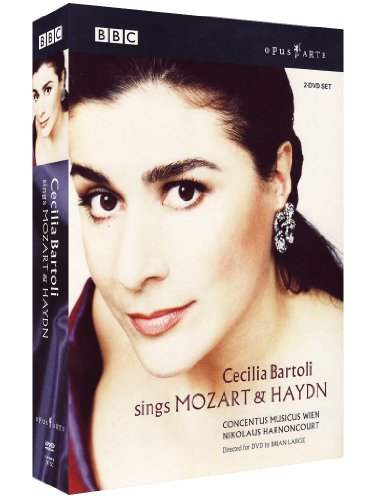 Cecilia Bartoli DVD cover featuring a close-up of her face with dark hair and earrings.