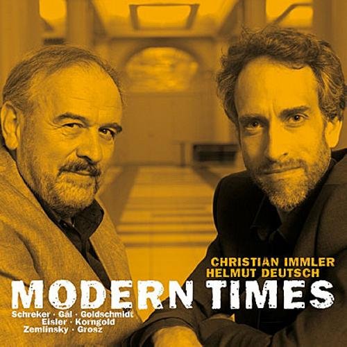 CD cover with two men and "Modern Times" in white text.