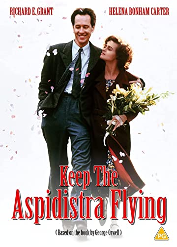 DVD cover for "Keep The Aspidistra Flying" featuring Richard E. Grant and Helena Bonham Carter.