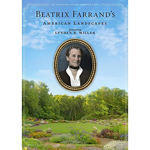 DVD cover featuring Beatrix Farrand with a garden landscape in the background.