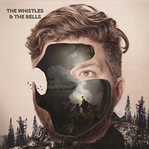 Album cover featuring a man’s face with a landscape inside the cutout.