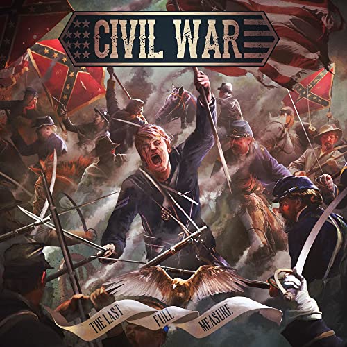 Civil War album cover: battle scene with soldiers, flags, and an eagle.