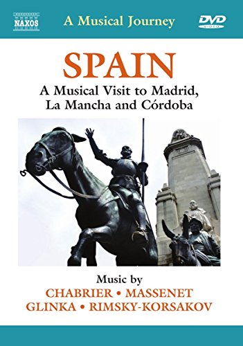 DVD cover for “Spain” featuring a bronze equestrian statue.