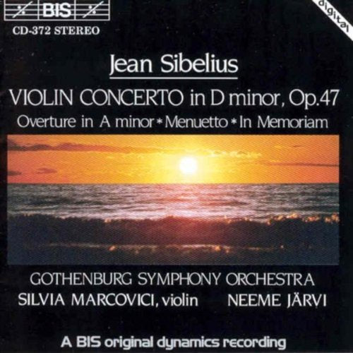 A CD cover featuring a sunset over the ocean, with white text on a black background.