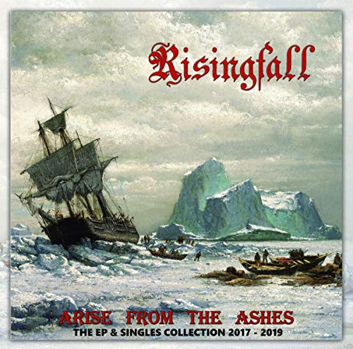 CD cover: shipwreck in icy waters, mountains in the background.