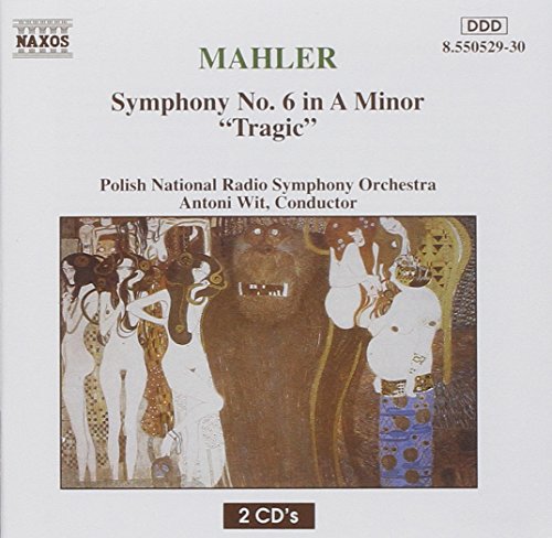 CD cover for Mahler’s Symphony No. 6, featuring Art Nouveau figures.