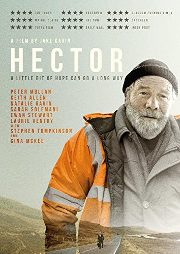 "DVD cover for 'Hector' featuring a man in orange safety jacket and black beanie."