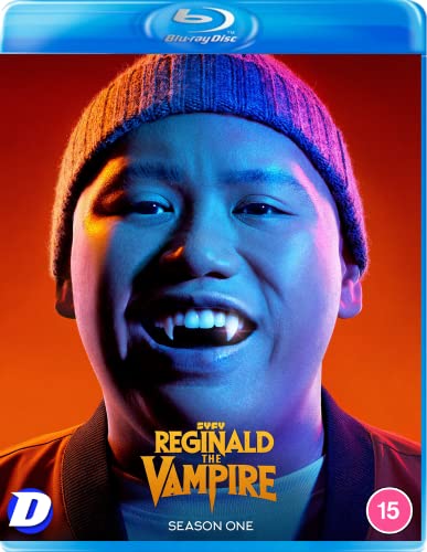 Reginald The Vampire" Blu-ray cover featuring a young man with vampire teeth.
